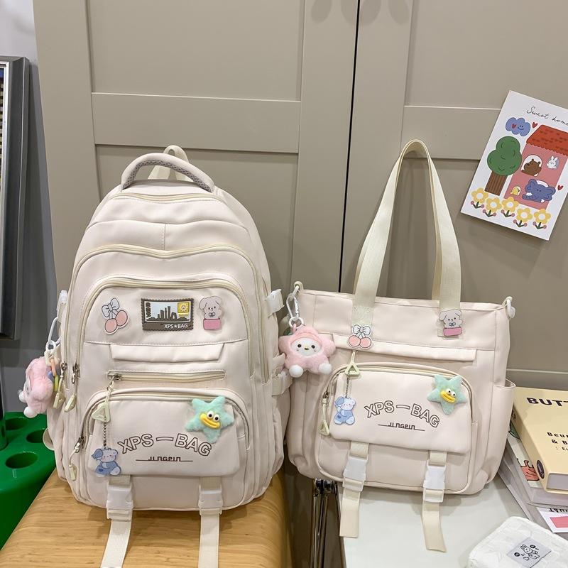 

TS JYL laptop bag,School Bag Girl Large Fresh Sweet Backpack Nylon Light Hand Shoulder Bag shoulder bag белый