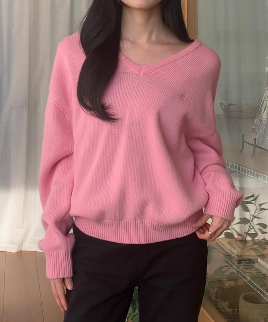 Tudument Essential Wool V-Neck Knit 4Colors
