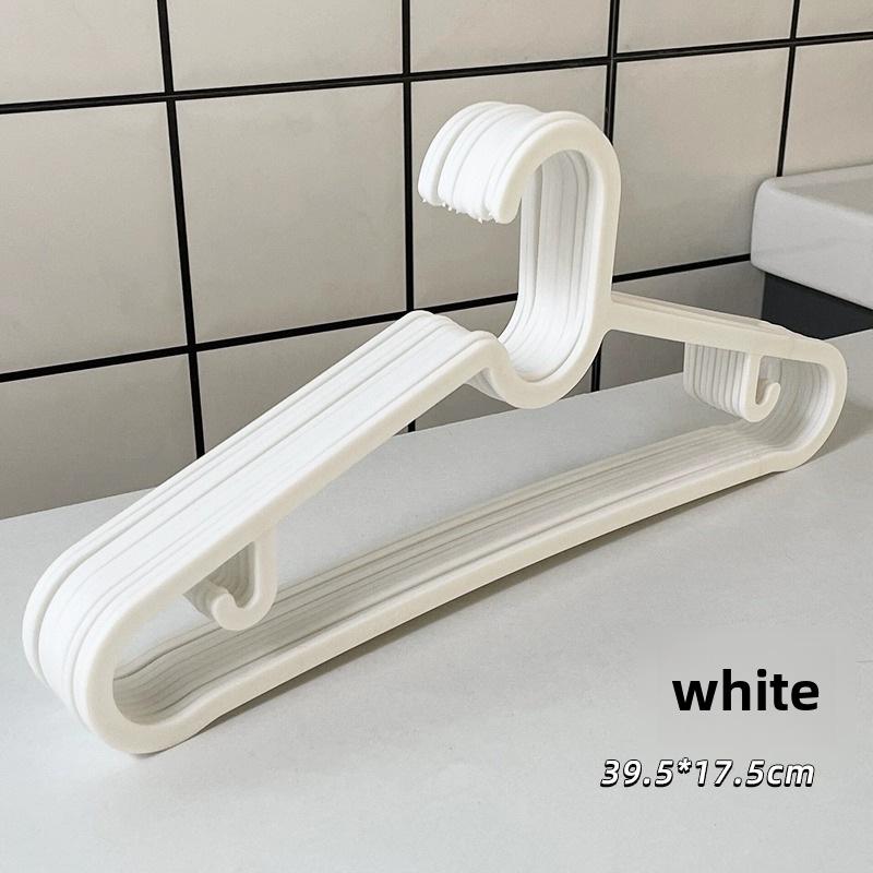 10-Pack Black & White Non-Slip Hangers for Clothing Stores & Homes