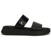 Calvin Klein Jeans Leather Casual Thick Sole Slide Sandals Women Footwear Black YW01694-0GJ