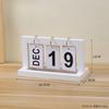 Wooden Page-turning Calendar Simple Home Study Craft Decoration Living Room and Bedroom Ornaments