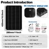 SOECOPO Portable 10000W Solar System:Store Solar Energy Home, Camping, Car 2×600W Panels,110V/220V Inverter, 100A Controller