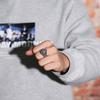 Adjustable Punk Star Ring Men Women Geometric Five Point Plated Copper Finger Vintage Edgy Style