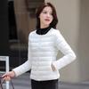 Padded Clothes Women's Light and Short Winter New Down Padded Clothes Fashion Round Neck Slim Liner Warm Padded Jacket