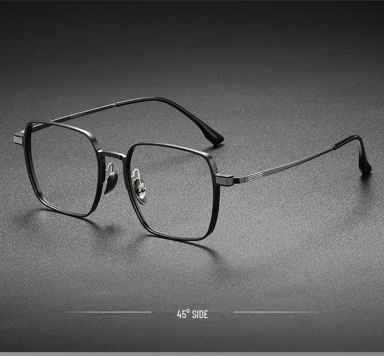 2025 Ultralight Men's Business Glasses: Anti-Blue Light, Fashionable Aluminum-Magnesium-Titanium Frame, Compatible with Prescription or Plano Lenses.