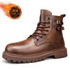 High Quality Men Boots Fashion British Style Outdoor Comfortable Lace Up Non-Slip Business Boots Ankle Safety Shoes Men