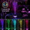 Color 7 LED Light Solar Fountain 2.5/3.5W 8 Nozzle Water Pump Outdoors Bird Bath Garden Floating DIY Cistern Auto Oxygenation