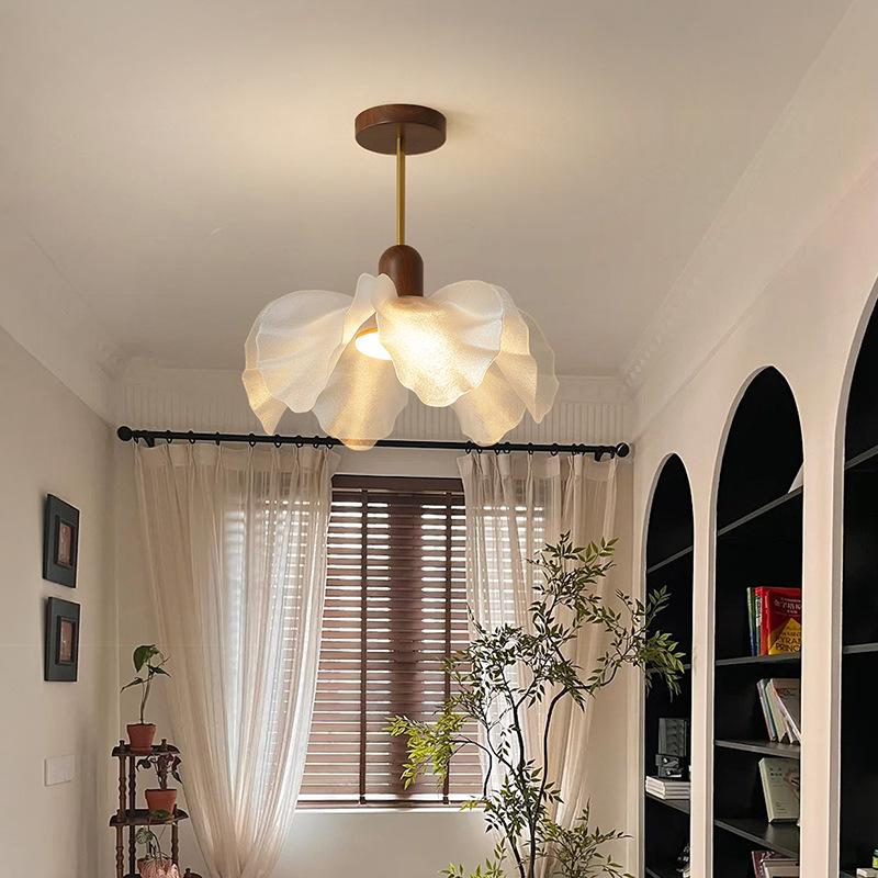 French Vintage Petal Chandelier for Living, Dining, Bedroom, or Study