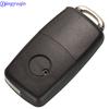 jingyuqin  2/3/4 B Folding Car Remote Key Shell Case Fob For VW Passat Polo Golf Touran Bora Ibiza Leon Octavia Fabia