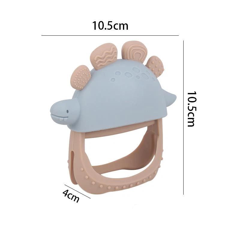 Silicone Dinosaur Glove Teether Teething Pain Relief BPA Free Easy Clean Soothing Baby Teething Toy for Infant Gifts