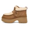 UGG Cow Split Leather Fashion Casual Short Boots Women Boots Chestnut 1167772-CHE