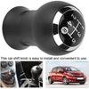 Aramox 5 Speed Gear Shift Knob, ABS and PU Material, Compatible with 2005-2010, Black Manual Transmission Shifter Head