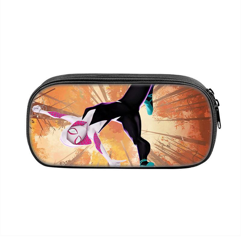 Spider Man Large Capacity Nylon Pencil Case For Students And Kids