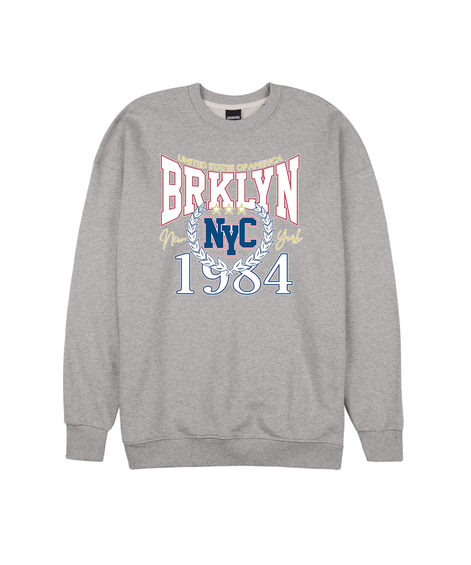 Свитшот Cream Soda Lab Brooklyn Newocity 1984 Серый 1(M)