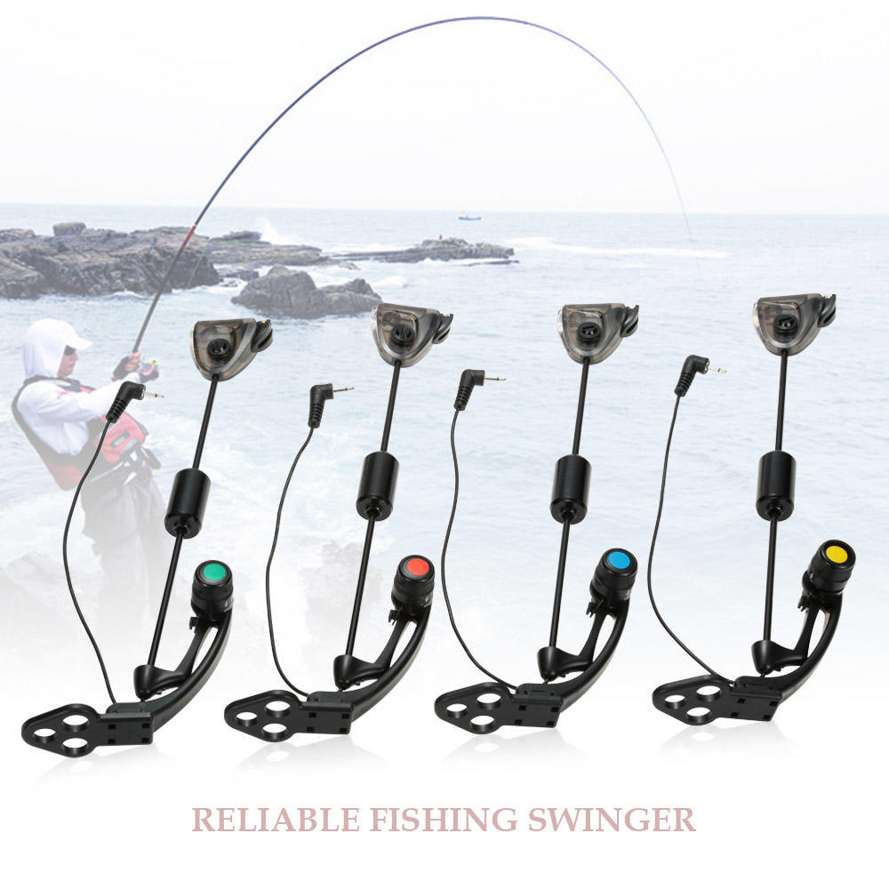 LED Fishing Swingers Set Fish Bite Indicator  Carp Fishing Tackle with Carry Case fishing bite indicators