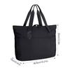 Women's Foldable Tote Bag Large Capacity Zipper Single Shoulder Handbag With Top Handles For Daily Commute And Travel