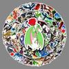 100-Piece Waterproof Dragon Graffiti Animal DIY Stickers for Phone Cases & Suitcases