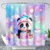 Kawaii Rabbit Pet Shower Curtain for Bathroom,Cute Animal Bunny Floral Waterproof Fabric Bath Curtain with Hooks,72" Wx72 H