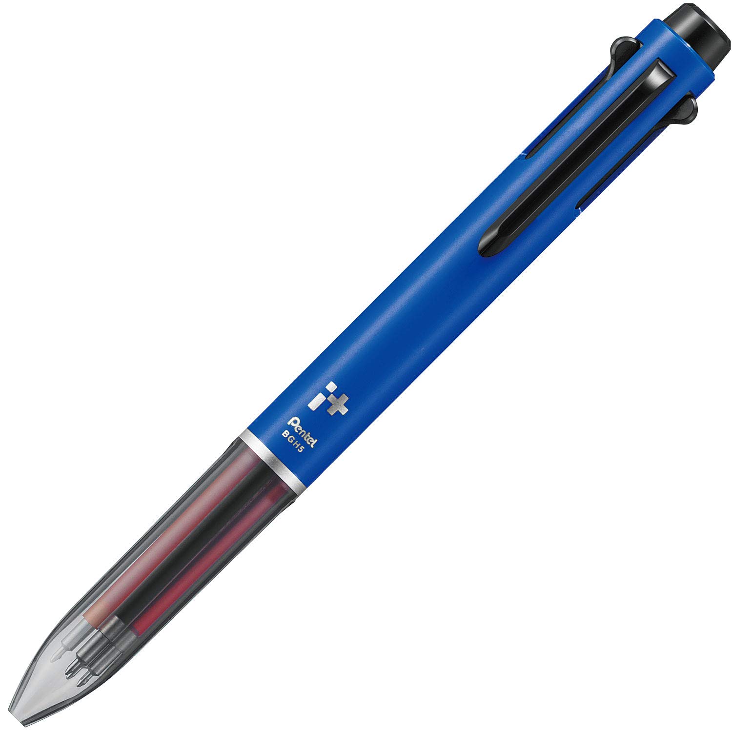 

Pentel 5 Color Ballpoint Pen i Plus Black Edition BGH5MBR2 Blue