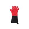 Heat-Resistant Silicone Oven Gloves - Anti-Scald, Waterproof, Flexible, Five-Finger Design for BBQ and Baking.