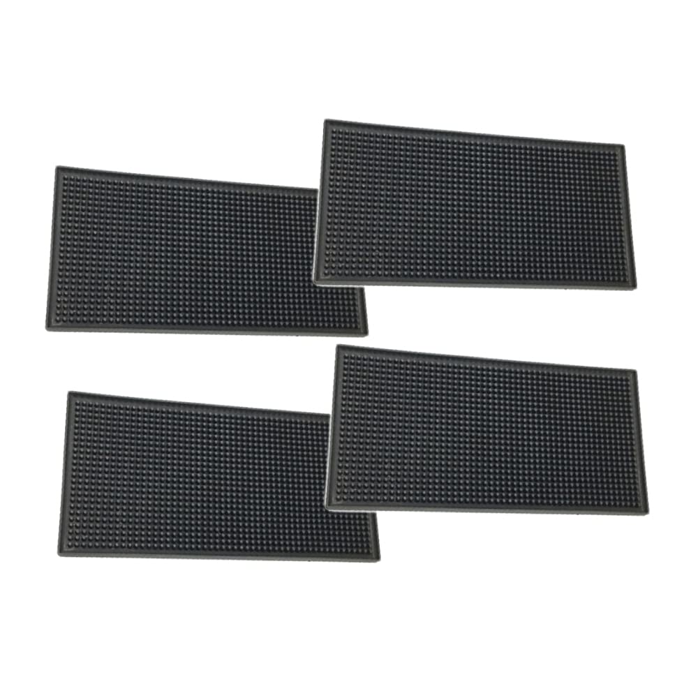 

TK.Felly Draining Mat, Bar Mat, Glass Mat, Bar Mat, Kitchen Counter, Cocktail Bar Mat (15cm x 30cm, Set of 4)