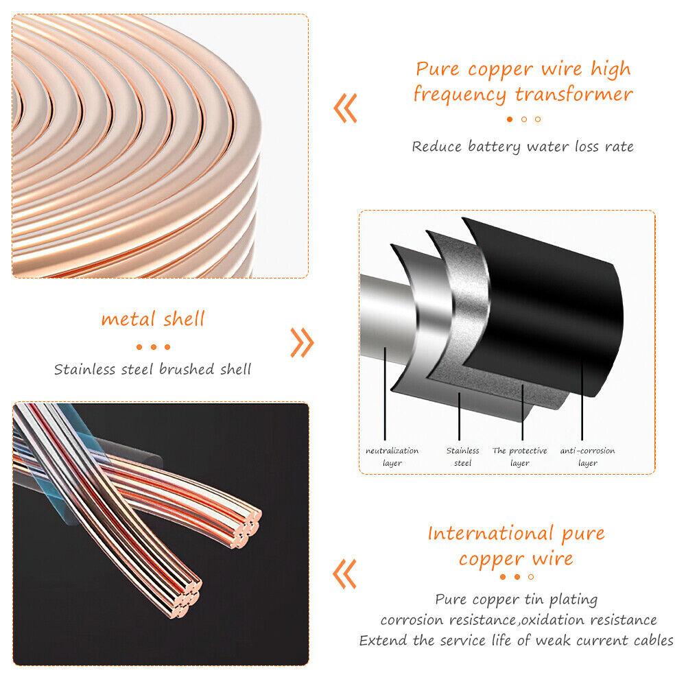 240W Araç Akü Şarj Cihazı 12V 24V Akıllı Nabız Onarım LCD Dijital Ekran Hızlı Güç Şarj Cihazı Tam Otomatik