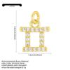 Zodiac Diamond Inlaid Necklace: 18K Gold-Plated Luxury Clavicle Chain