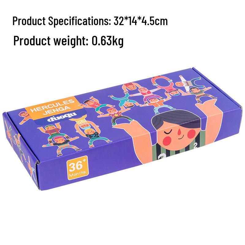 Strongman Stacking Blocks: Educational Balance Toy for Kids and Parents