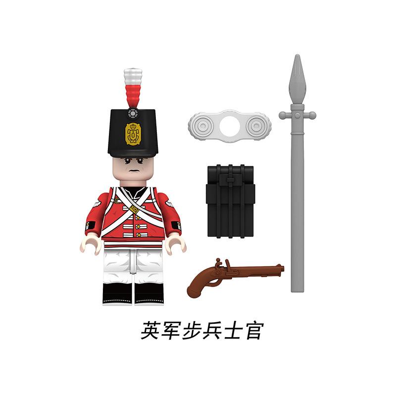 CALDO Guerra Napoleoniche Militari Soldati Figure Cavaliere Medievale Esercito Britannico Francese MOC Blocchi da Costruzione Mattoncini Giocattoli Regali