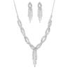Silberschmuck-Set: Damen-Hochzeitsfotografie-Accessoires mit Halskette & Ohrringen in unabhängiger Verpackung