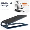 Heavy Duty Metal Desktop Speaker Stand Toolless Installation Optimizes Sound Projection For Home Office Use