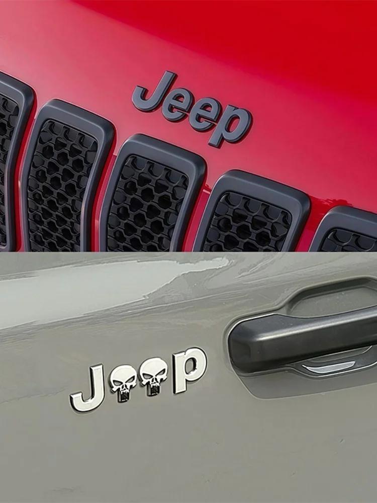 3D Metal Car Grille Rear Trunk Emblem Badge for Jeep I Renegade Grand Cherokee Patriot LIMITED 4X4 Logo Sticker Auto Accessories