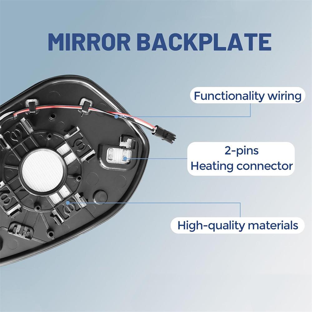 For 22-25 Honda Civic Left Driver Heated Mirror Glass w/ Blind Spot 76253T20A21