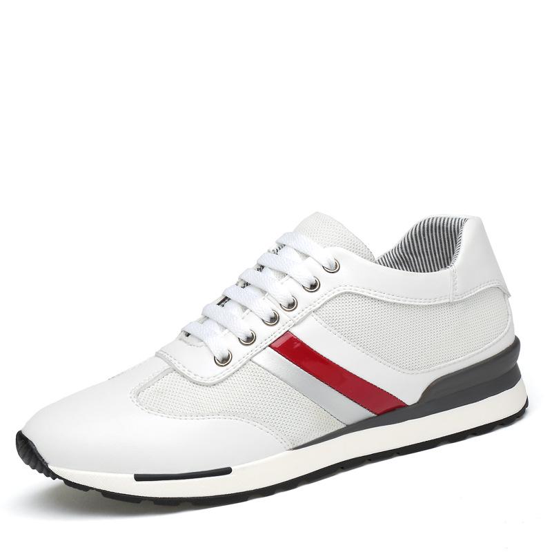 Men s 8cm Height Increasing Breathable Sports & Casual Shoes - Korean Style Trendy Sneakers 38