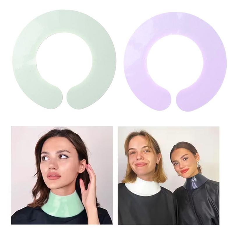 Silicone Hair Cutting Collar Waterproof Hair Dye Shawl Neck Cape Wrap Barber Hairdressing Coloring Tool