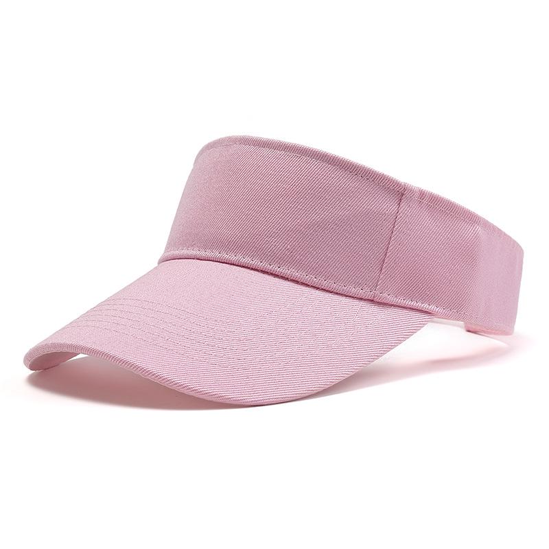 European & American Solid Color Summer Visor Cap - Sun Protection Baseball Sports Hat.