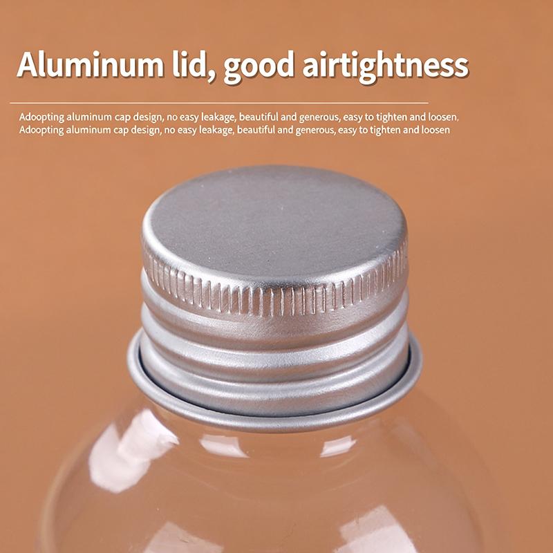 5Ml-500Ml Plastic Bottle Aluminum Cap Transparent Empty Bottle Lotion Sample Cosmetic Dispensing Bottles For Travel