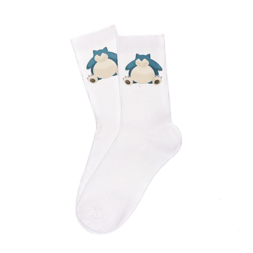 Cartoon White Cotton Socks Unisex Breathable Sports Socks Anime Collectibles Cute Trendy Fashion Unique Birthday Gifts