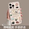 Apple 17promax Mobile Phone Case Transparent iPhone 17, Cute DIY Cat Design, Full Coverage Air Soft Case