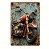 Moto metal interior plaque in the garage in the bar on the wall 20x30cm