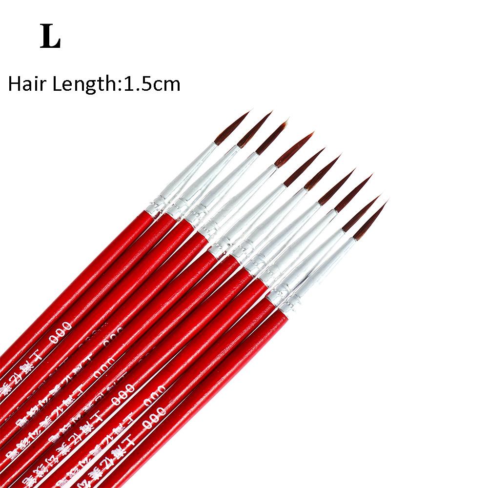 1Set Acrylic Painting Pen Fine Hand Painted Thin Hook Line Pen Drawing Art Pen Paint Brush Nylon Brush Art Supplies