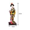 Japanese Geisha Oriental Doll Handmade Collectible Figurine Asian Geisha Doll Folk for Tabletop Decoration Kids Gift