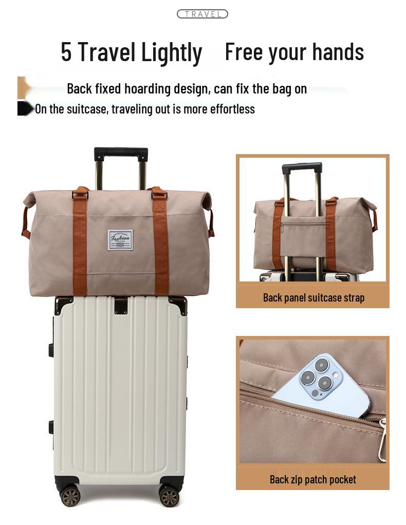 Unisex Gym Bag with Wet/Dry Separation, Large Capacity, Lightweight Tote for Travel or Maternity