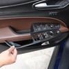 For Alfa Romeo Stelvio 2017 2018- ABS Car Interior Door Handle Window Glass Lifting Switch Buttons Frame Trim Cover Stickers