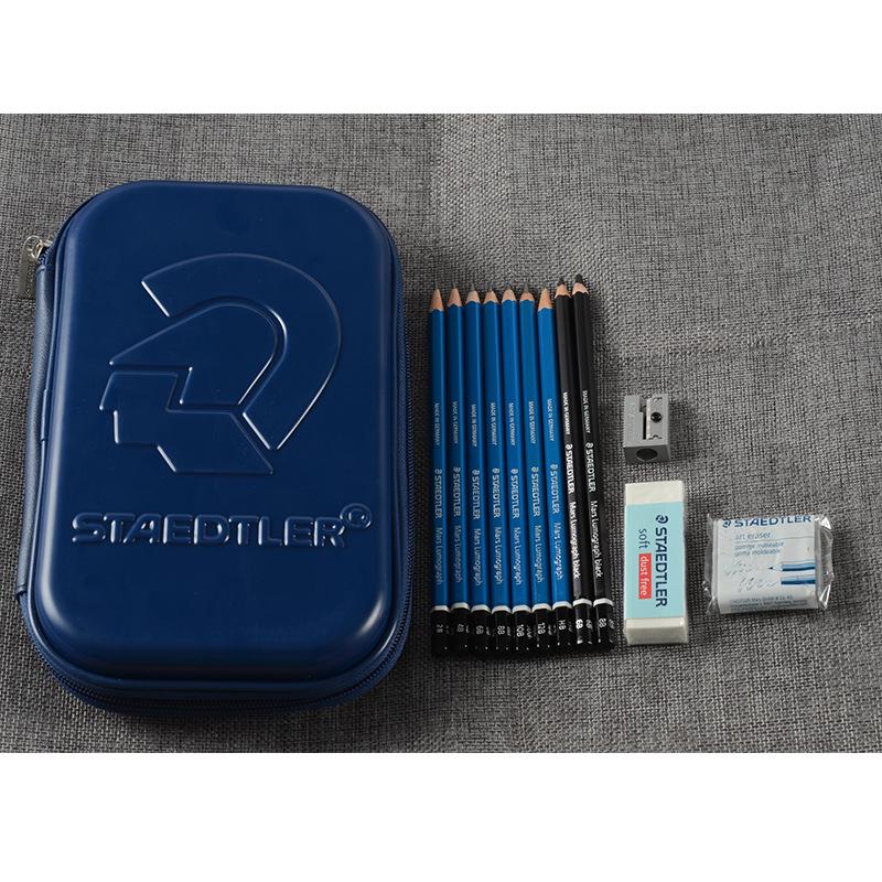 Staedtler Sketching Set: 100 Drawing Pencils, Eraser, Sharpener STAEDTLER 100SET3