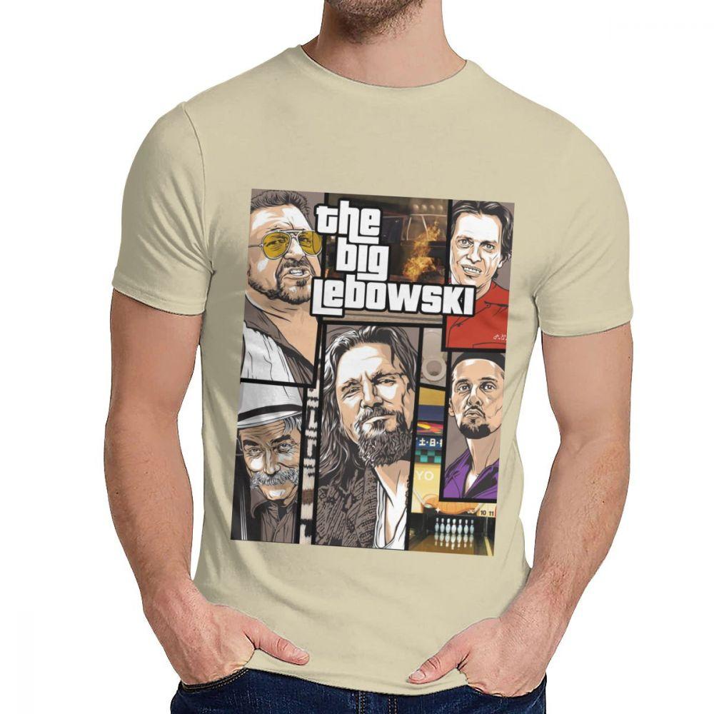 Unisex Tee Shirt The Big Lebowski Great Summer Classic Round Neck Hip Hop Short Sleeve