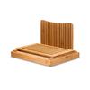 Bamboo Bread Slicer for Homemade Bread 3 Adjustable Thickness Foldable Easy To Clean Store Bread