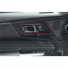 Inner Door Handle Bowl Panel Cover For Ford Mustang 15-2024 GL ABS Carbon Fiber