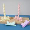 Bowknot Silicone Candlestick Molds Epoxy Resin Silicone Molds for Making Candle Holder Tealight Stand Home Decoration
