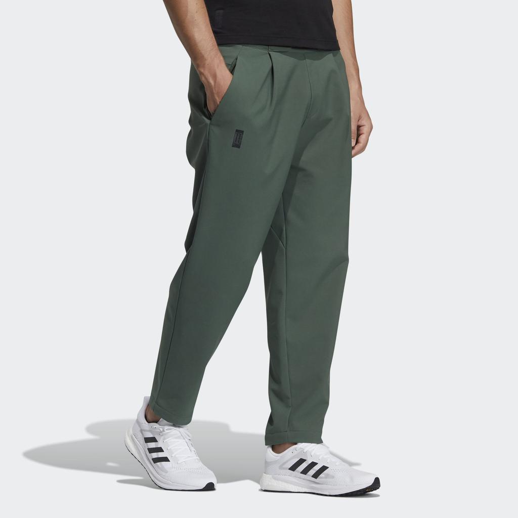 Adidas Casual Pants Men's Green Moderate Tapered Pants GP0890